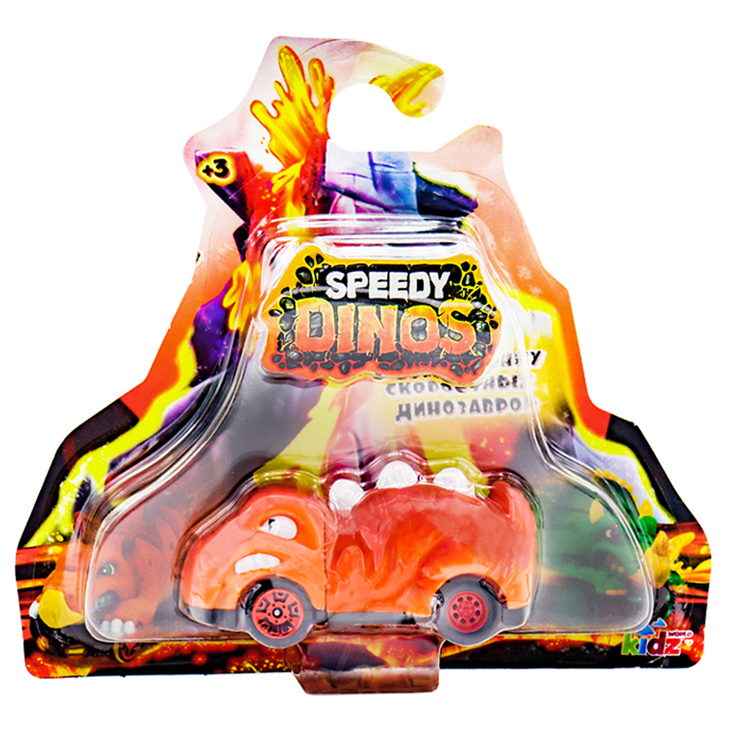 Машина Speedy Dinos Скоростные динозавры Оранжевый K02SPD001-4 K02SPD001-4 - фото 2