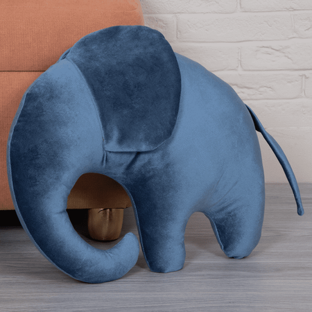Подушка декоративная BOGACHO Слон синего цвета