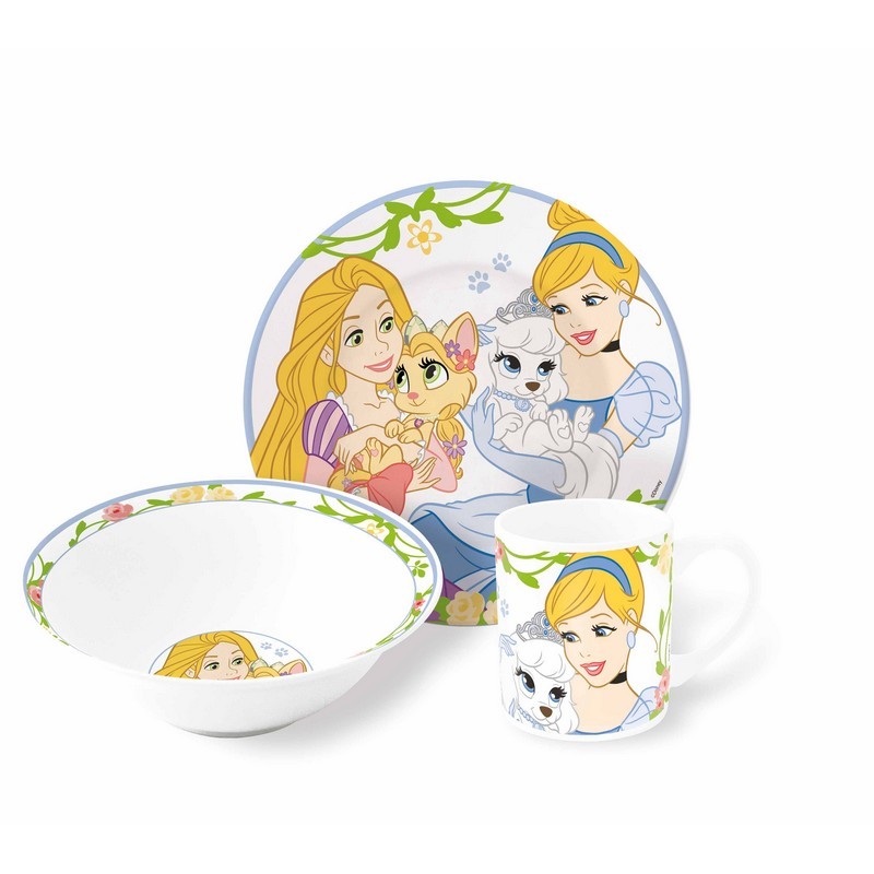 Набор керамической посуды STOR в подарочной упаковке Snack Set Palace Pets (3 шт.) - фото 1