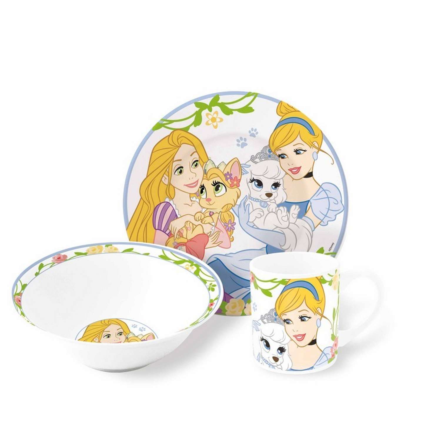 Набор керамической посуды STOR в подарочной упаковке Snack Set Palace Pets (3 шт.) - фото 1