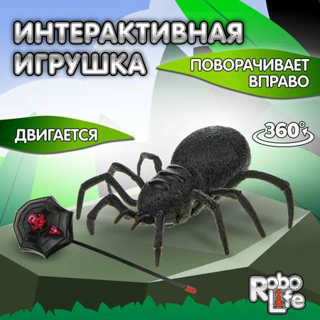 Интерактивная игрушка 1TOY RoboLife Робо паук на РУ с световыми и звуковыми эффектами