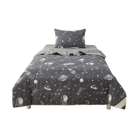 Комплект постельного белья Sofi de Marko Космонавт черный детский с одеялом