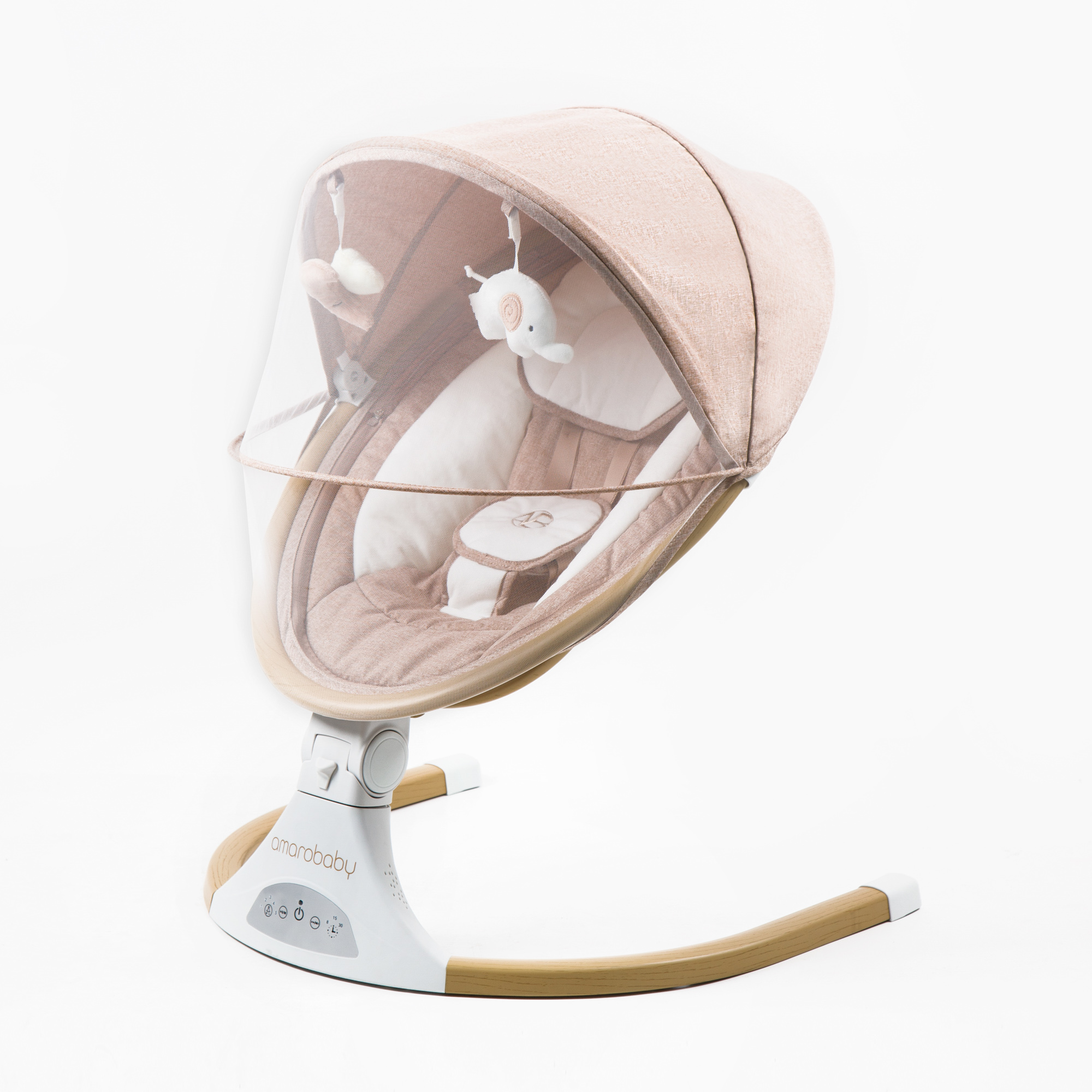 Электронные качели детские Amarobaby Ergo swing Бежевый купить по цене  16329 ₽ в интернет-магазине Детский мир