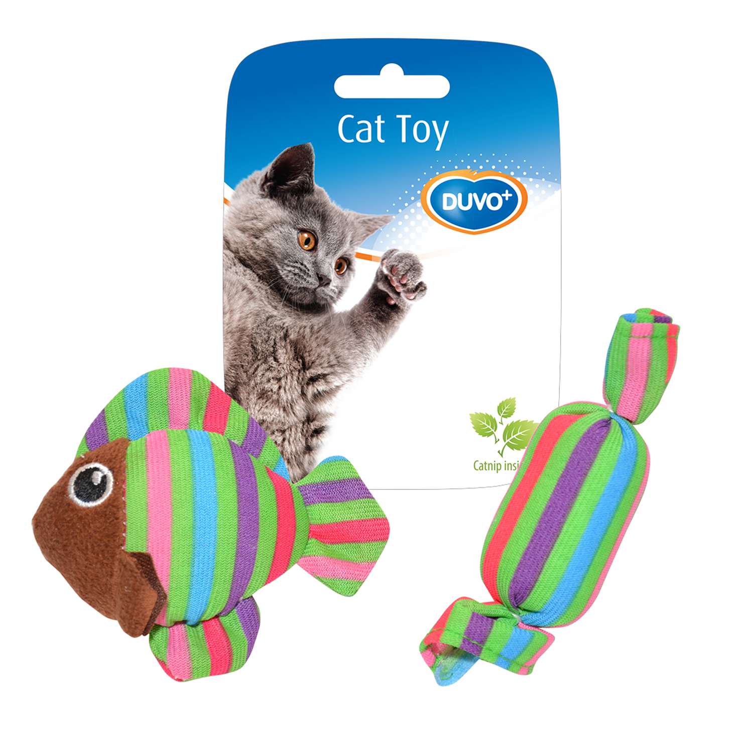 Игрушка для кошек DUVO+ Рыбка и конфетка 1717022/DV - фото 2