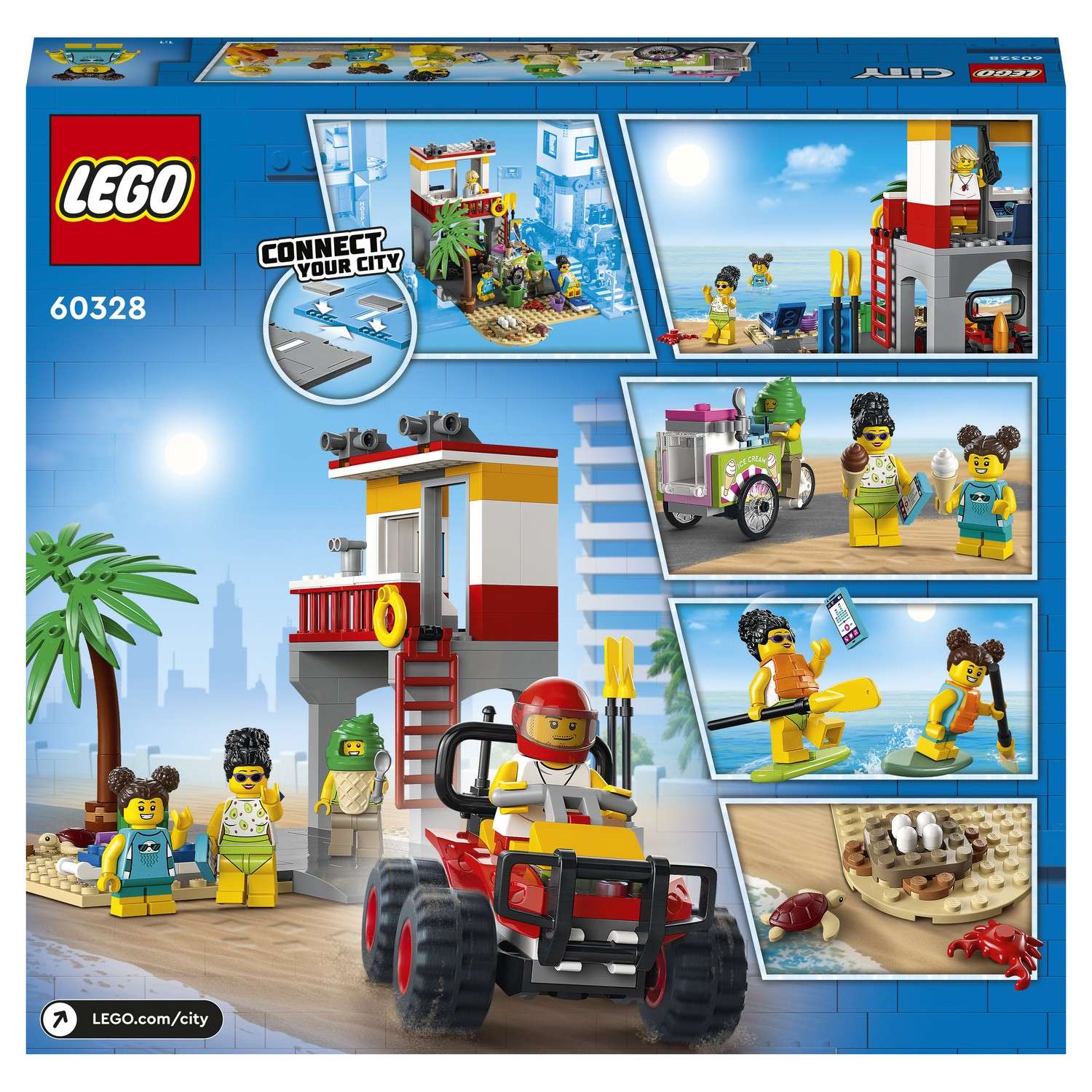 Конструктор LEGO My City Пост спасателей на пляже 60328 - фото 3