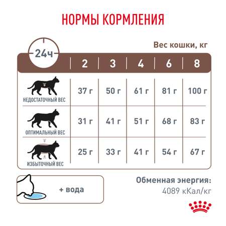 Корм для кошек ROYAL CANIN Gastro Intestinal GI-32 лечение ЖКТ 0.4кг