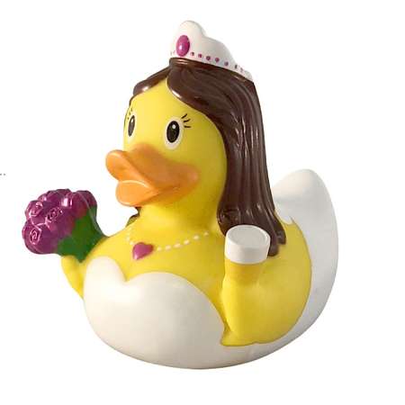 Игрушка Funny ducks для ванной Невеста уточка 1968