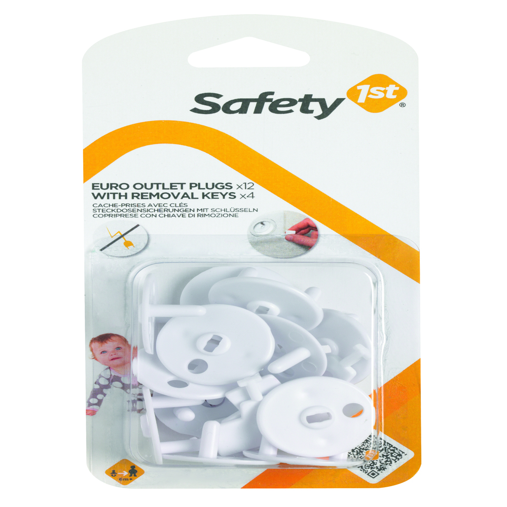 Заглушка для розетки Safety 1st с ключом 12 шт Белая - фото 3