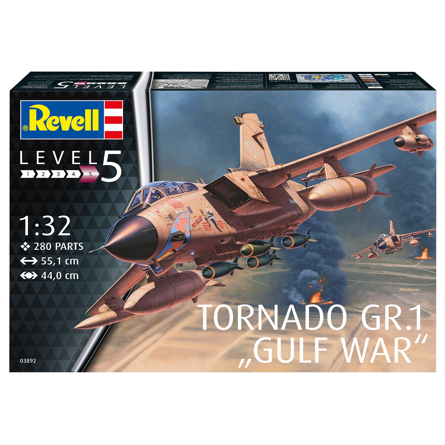 Сборная модель Revell Истребитель-бомбардировщик Tornado GR Mk 1 RAF Gulf War 03892 - фото 5