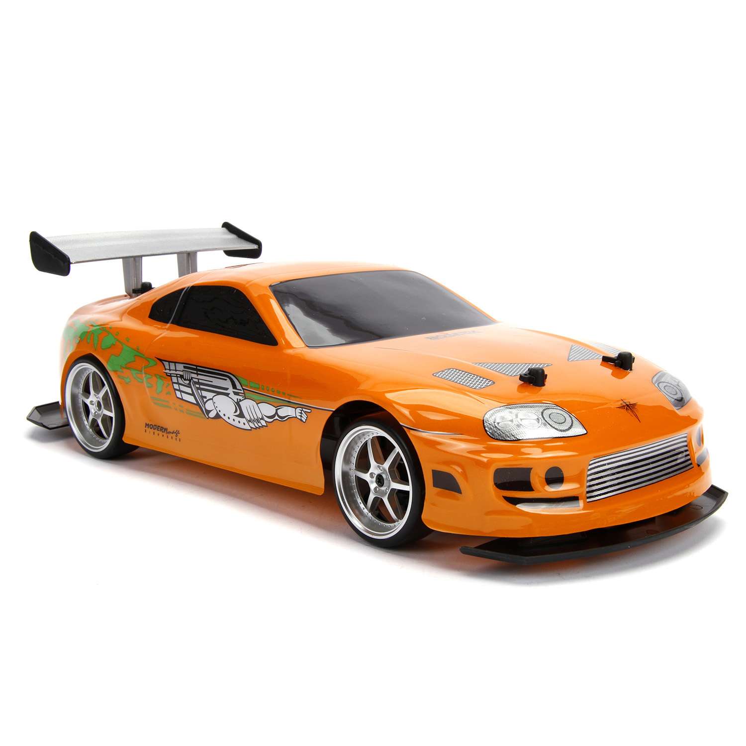 Fast model. Jada Toys р/у модель fast & Furious 1:10 r/c. Машинка на радиоуправлении fast and Furious Supra. Тойота Супра радиоуправляемая модель. Тойота Супра оранжевая машинка игрушка.
