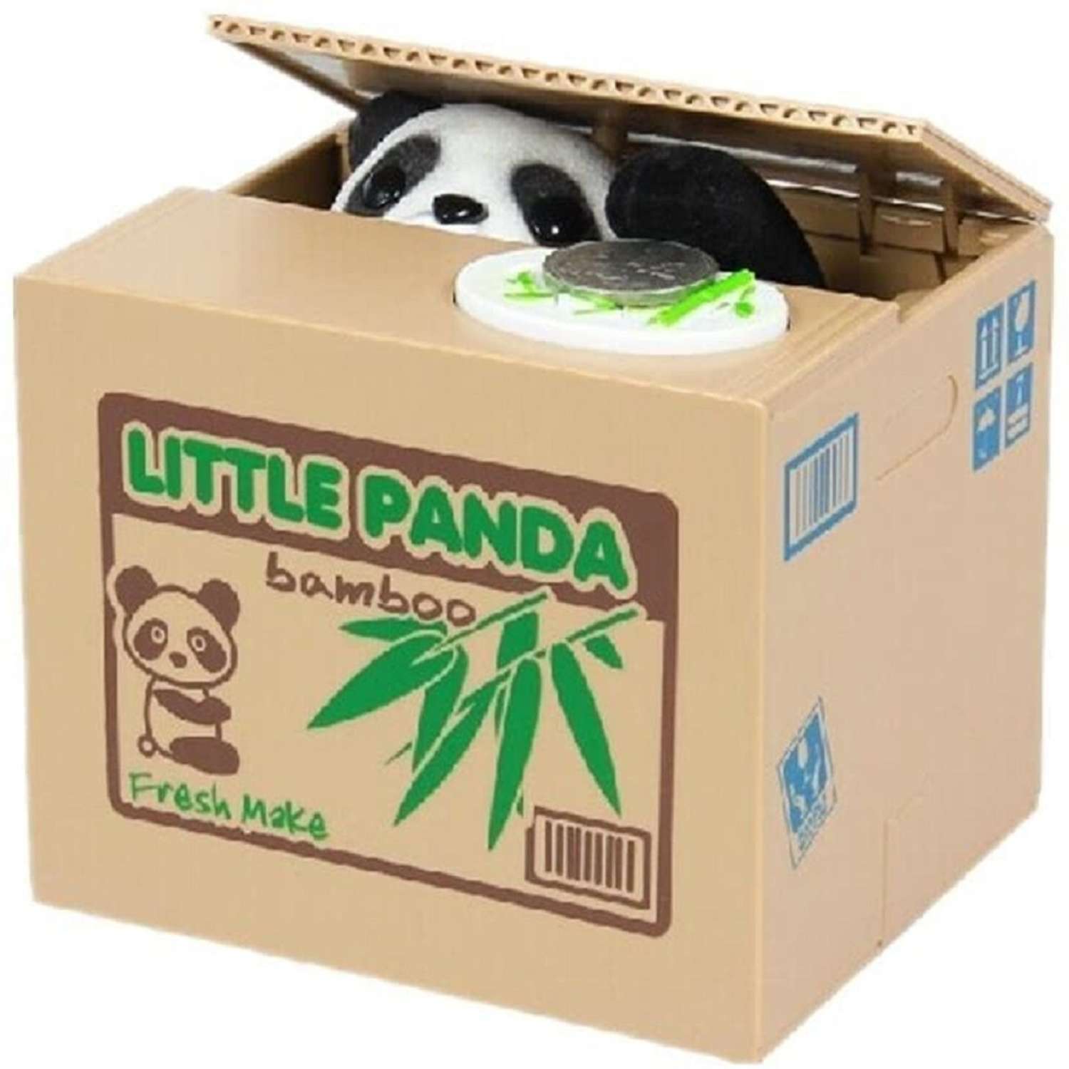 Интерактивная игрушка Panawealth International Панда воришка Копилка для монет - фото 2