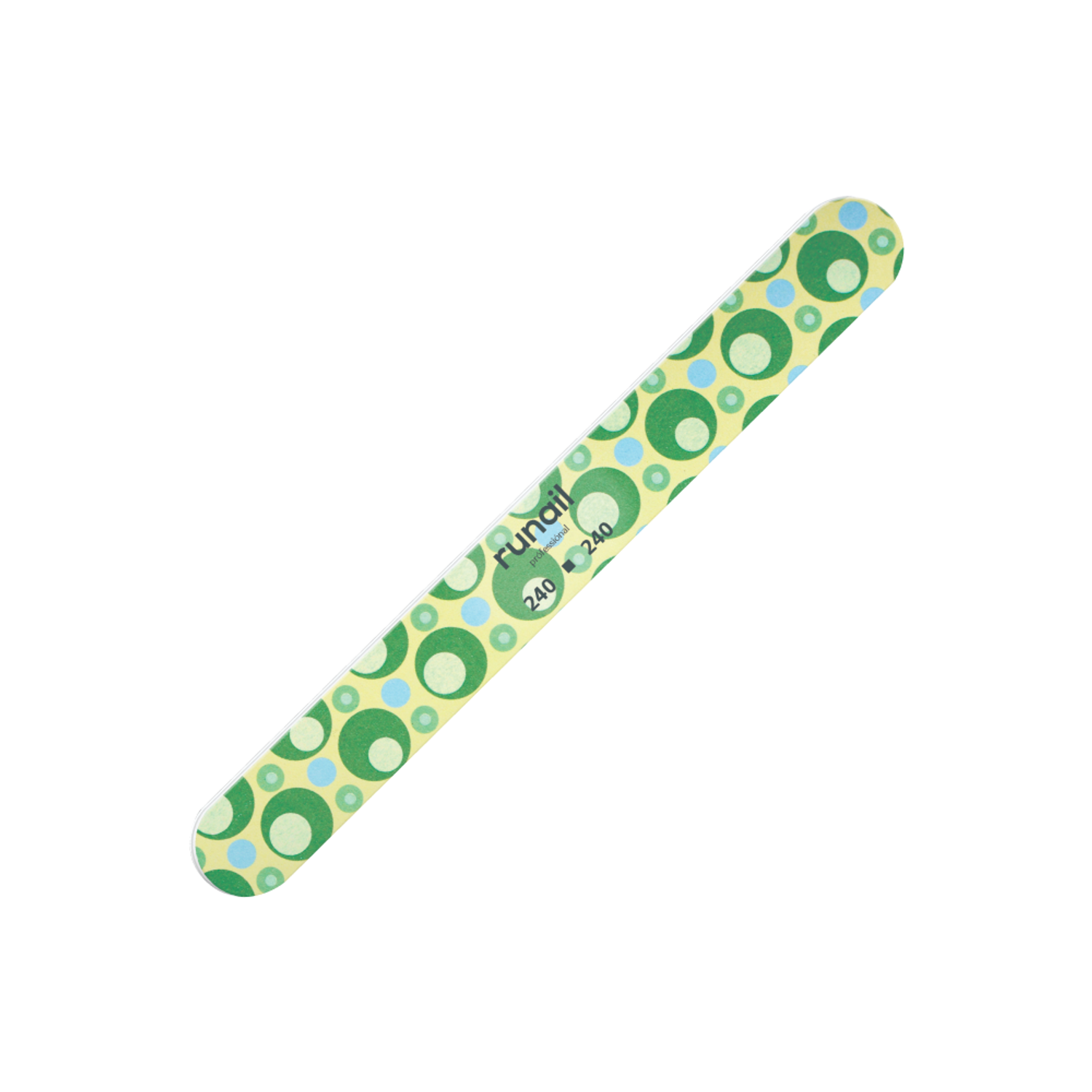 Пилка для ногтей Runail Professional зелено-желтая - фото 1