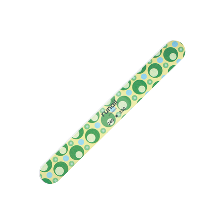 Пилка для ногтей Runail Professional зелено-желтая