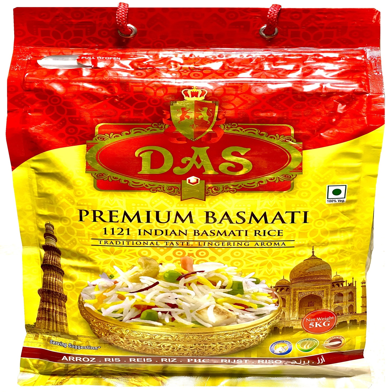 Рис басмати индийский DAS пропаренный дойпак 5 кг - фото 6