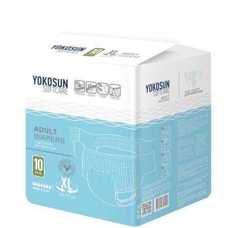 Подгузники YokoSun 10 шт. XL