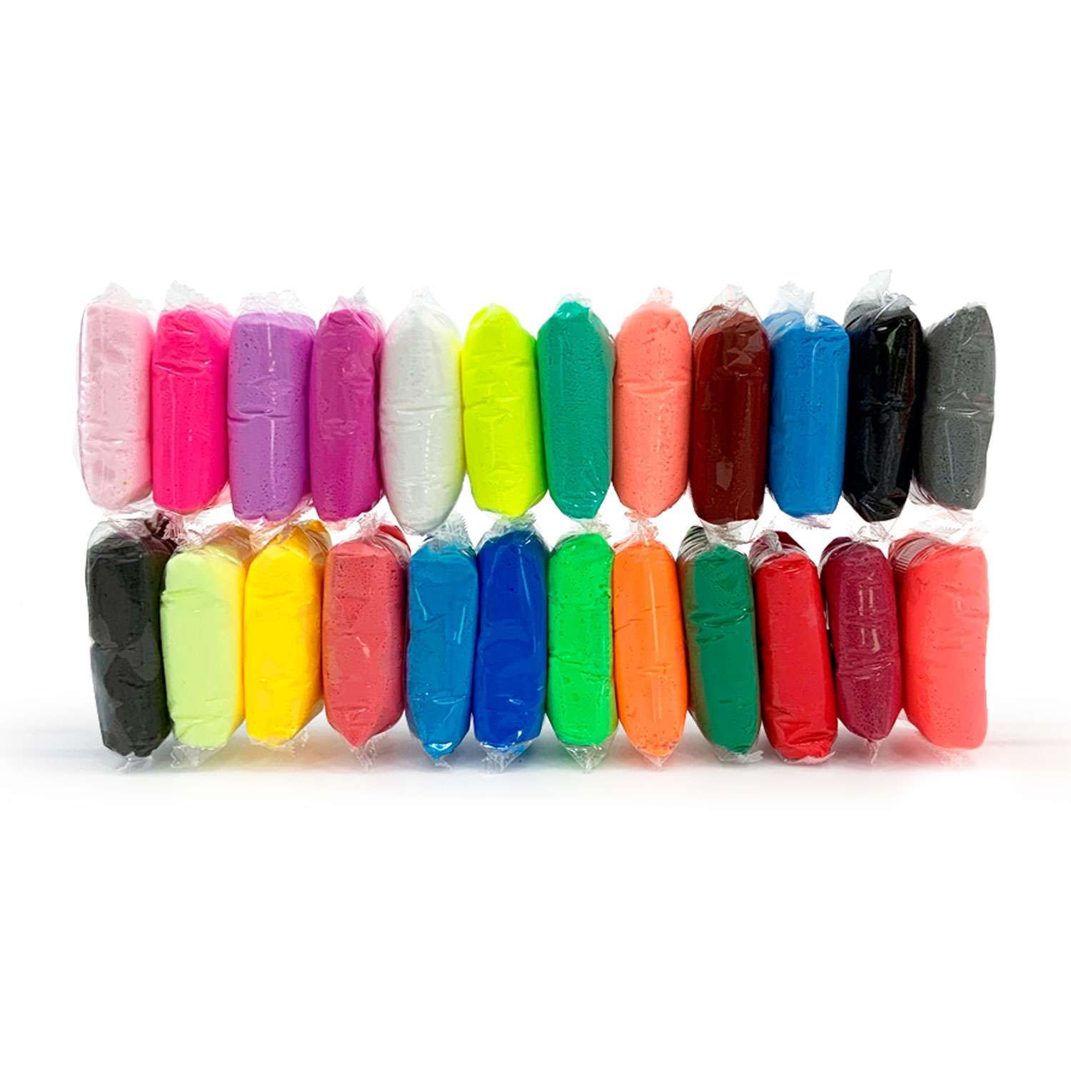 Воздушный пластилин Kiki масса для лепки в пакете 24 цвета - фото 2
