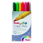 Фломастеры Pentel Color Pen 12 штук