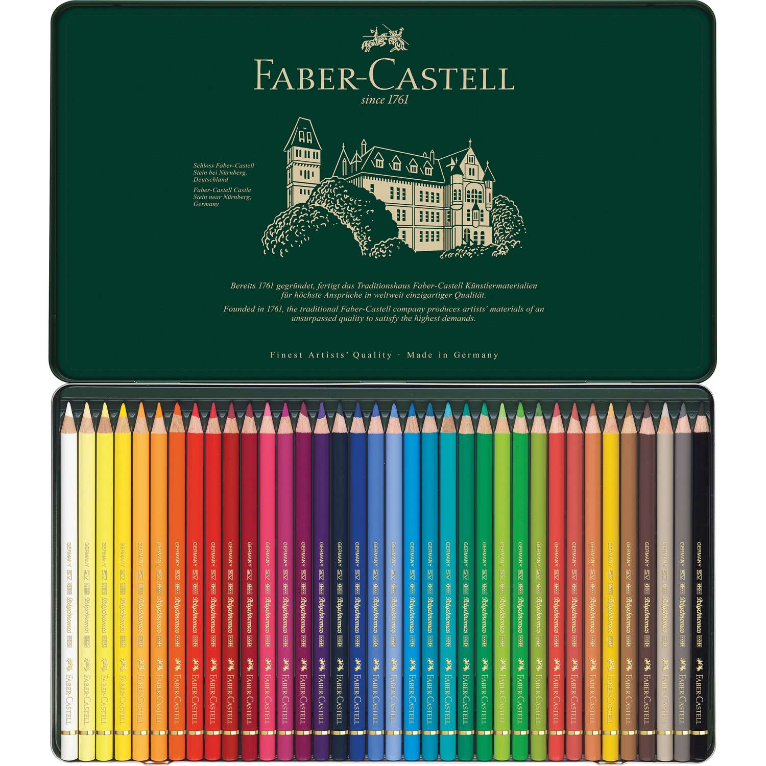 Карандаши цветные FABER CASTELL художественные Polychromos 36 цветов - фото 3