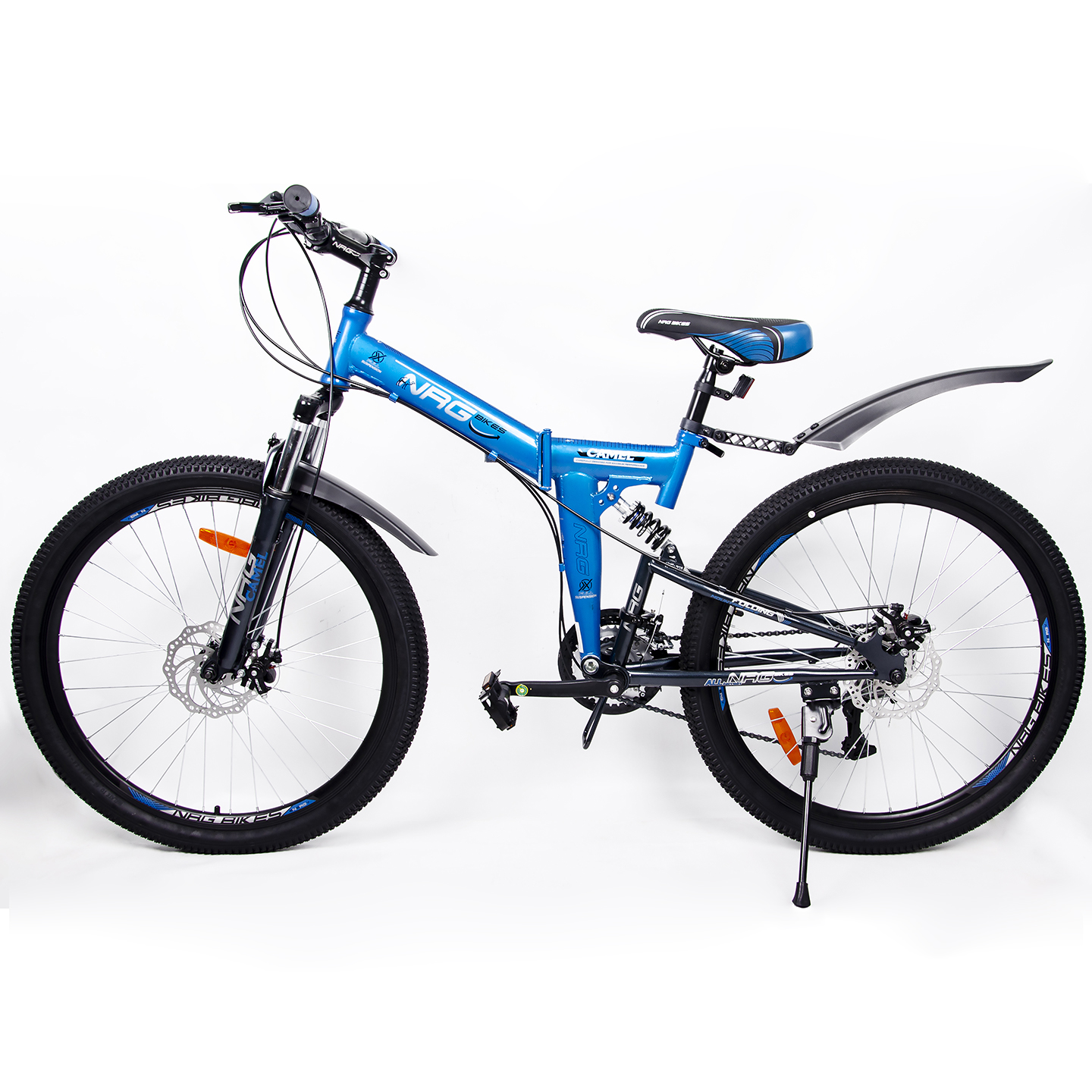 Велосипеды NRG BIKES Camel 26 blue-black-silver - фото 14