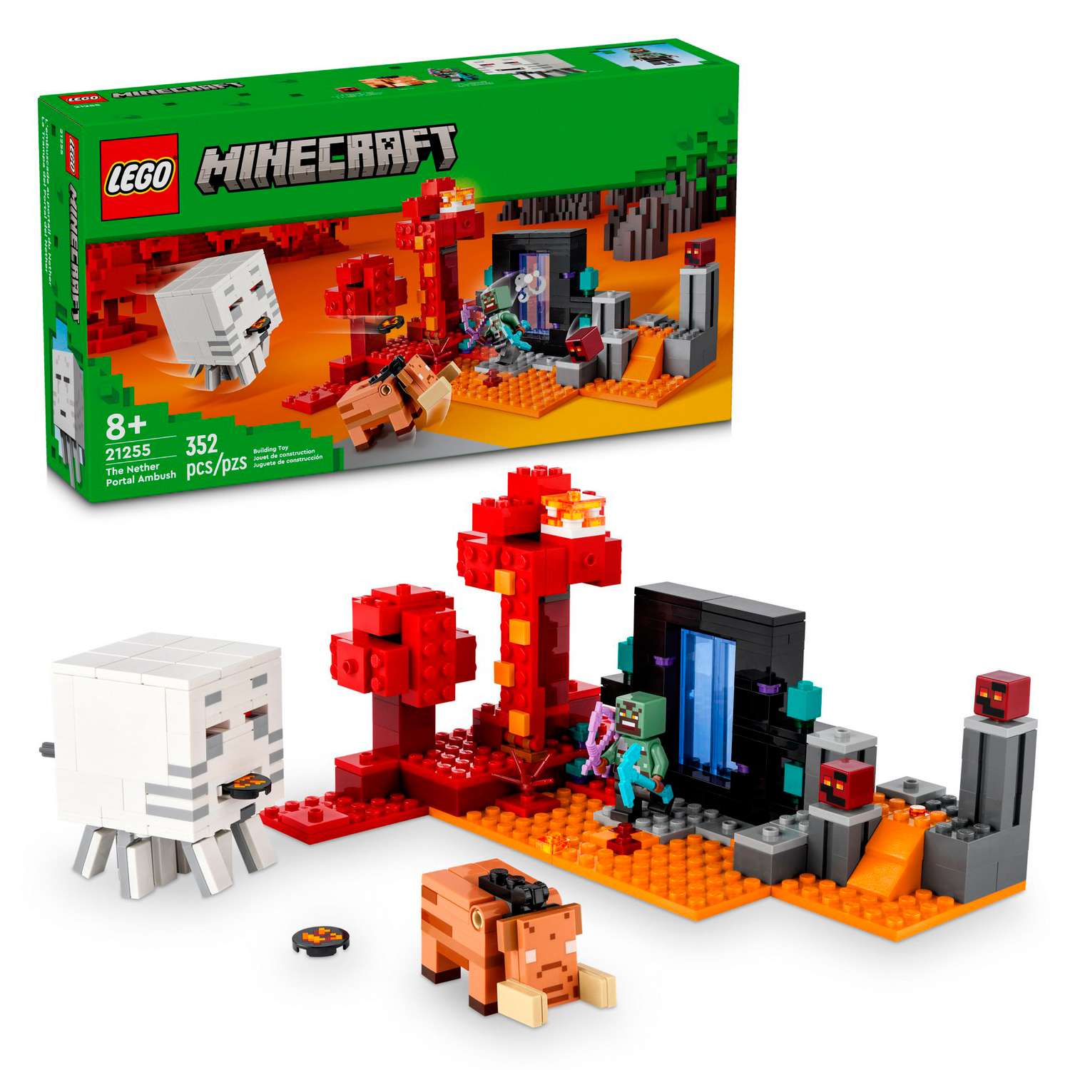 Конструктор детский LEGO Minecraft Засада у Нижнего портала 21255 - фото 1