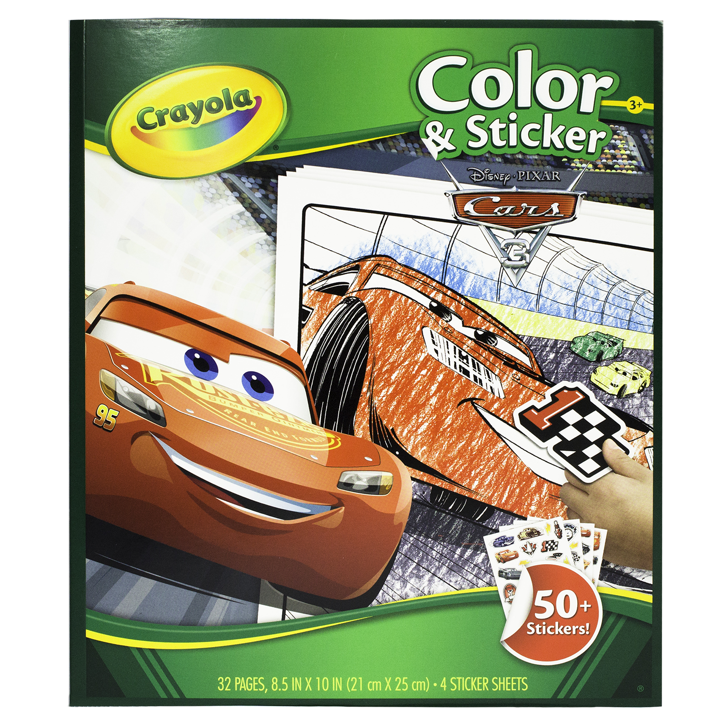 Раскраска Crayola с наклейками Тачки 3 - фото 1