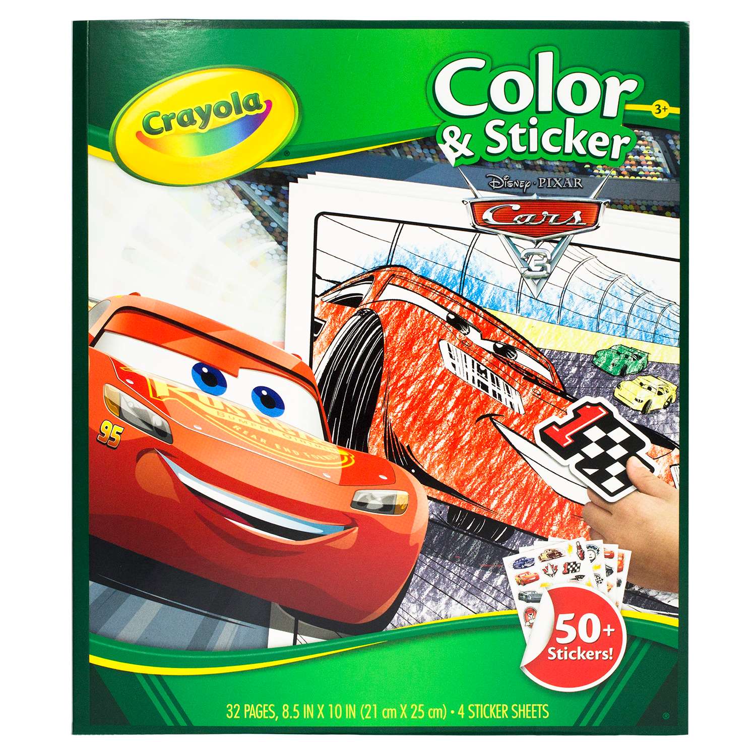 Раскраска Crayola с наклейками Тачки 3 - фото 1