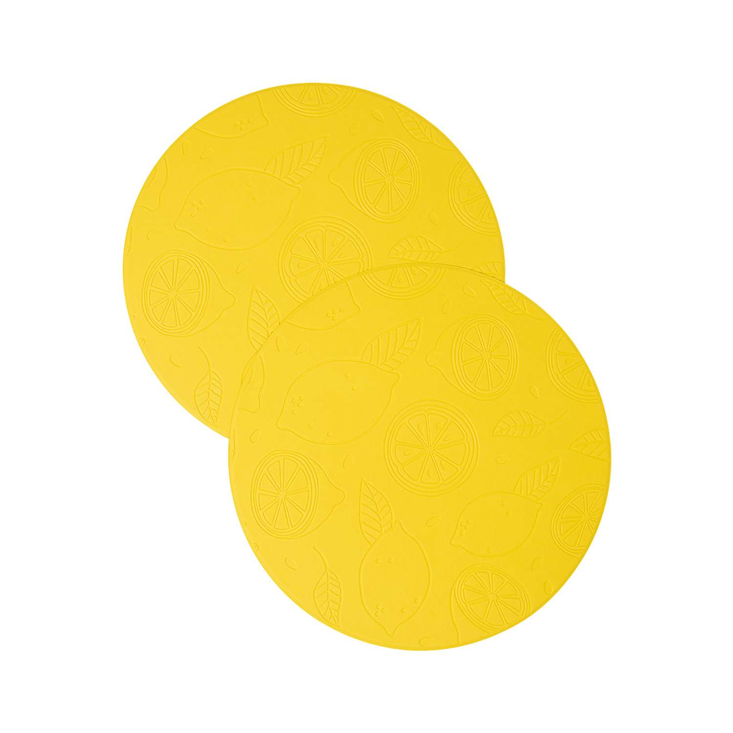 Салфетки сервировочные 2 шт. DeNASTIA Лимоны D36 см жёлтый E000096 - фото 1