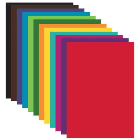 Картон цветной Brauberg для творчества и оформления А4 мелованный 12 цветов в папке