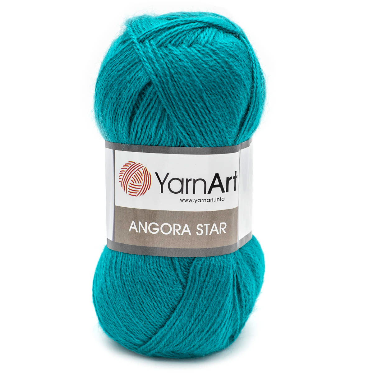 Пряжа YarnArt Angora Star тонкая полушерстяная 100 г 500 м 11448 яркая бирюза 5 мотков - фото 6