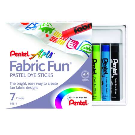 Пастель  Pentel для ткани FabricFun Pastels 7 штук