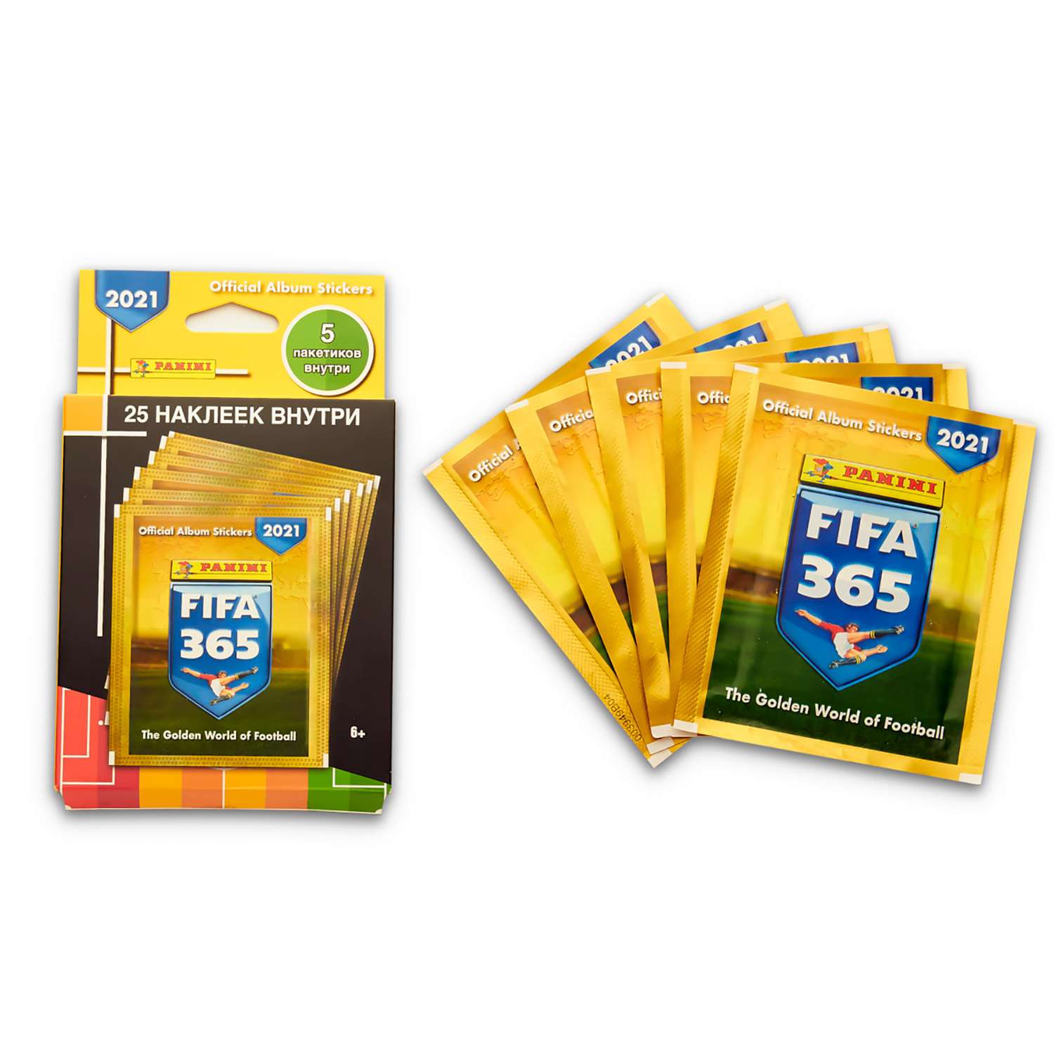 Набор с наклейками 5 пакетиков Panini FIFA 365 2021 - фото 2