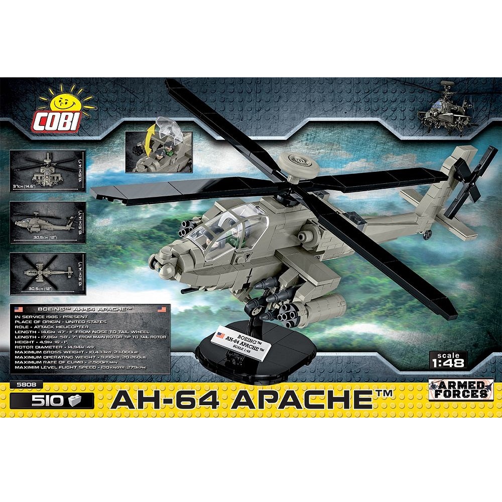 Конструктор COBI Вертолет Armed Forces AH-64 Apache - фото 11