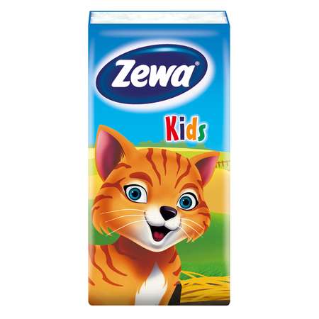 Платки носовые Zewa Kids 10*10шт в ассортименте