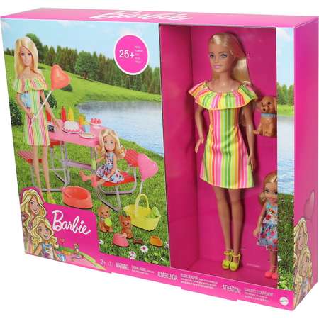 Набор игровой Barbie Пикник с щенками GNC61