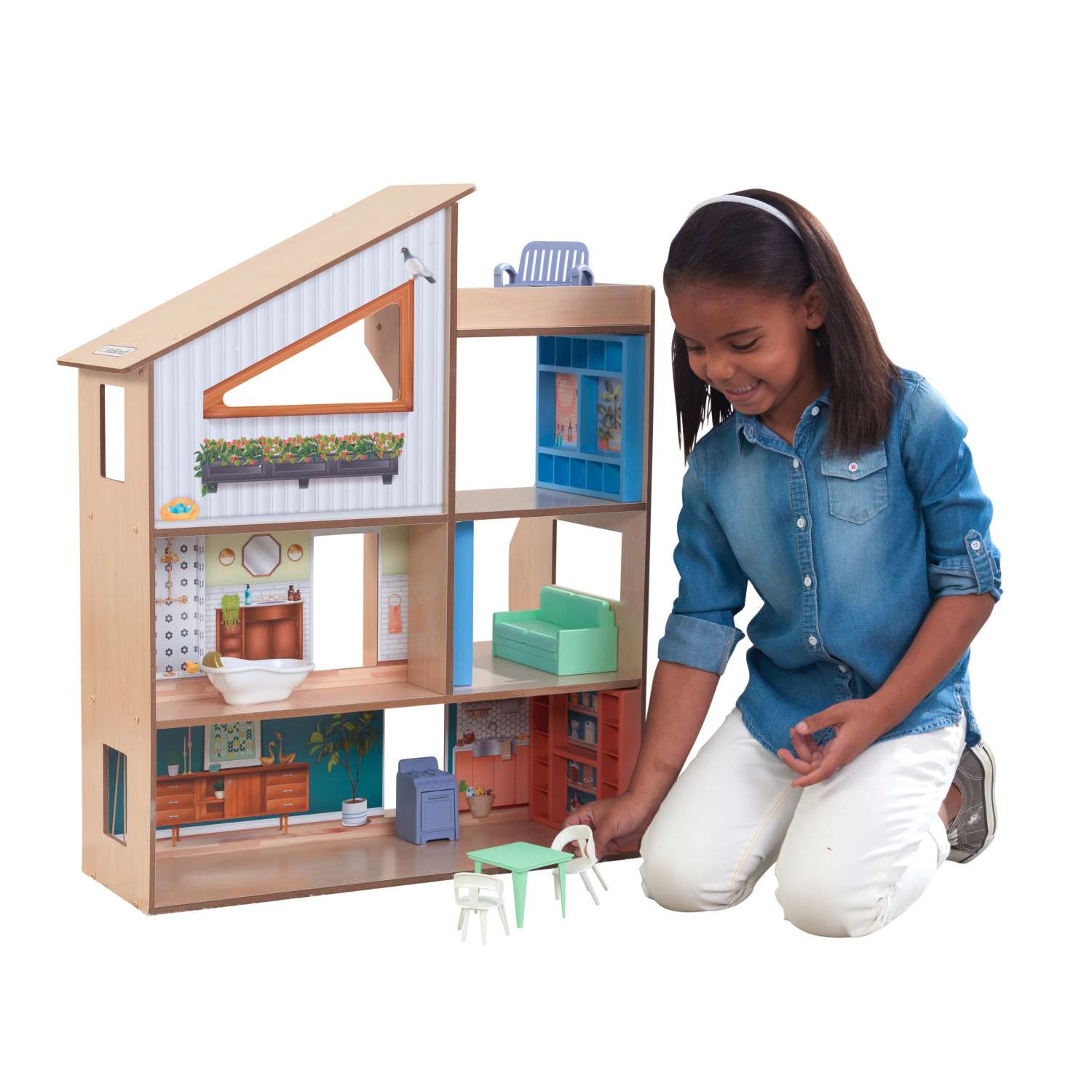 Кукольный домик KidKraft Хазэл с мебелью 11 предметов 65990_KE 65990_KE - фото 13