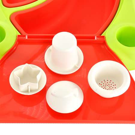 Игровой стол Keter Creative для детского творчества и игры с водой и песком Бирюзовый+Красный