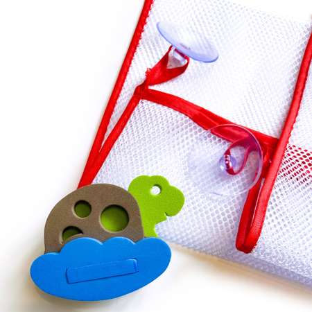 Сумка-сетка ElBascoToys для хранения игрушек в ванной с игрушкой для купания Черепаха