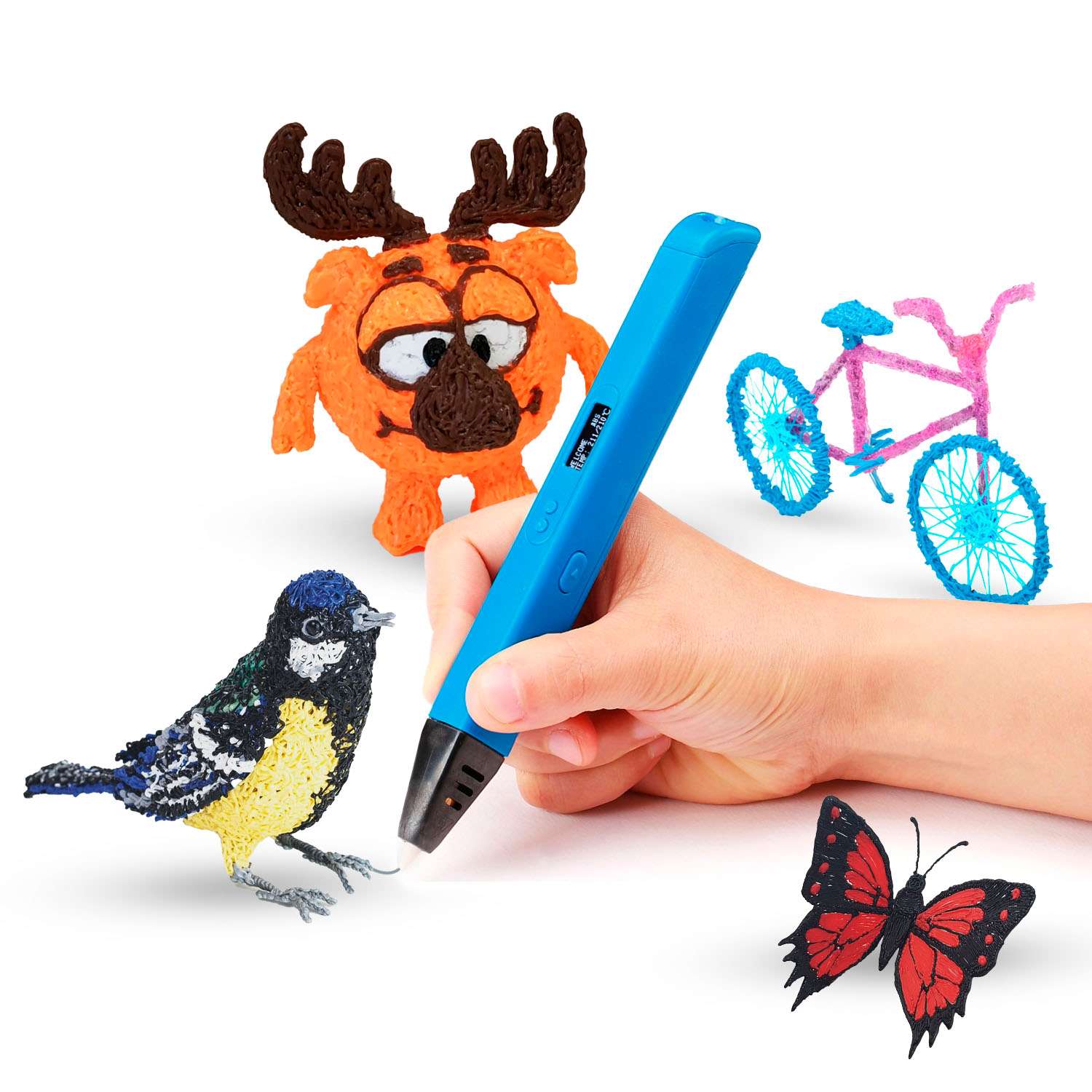 3D ручка FUNTASTIQUE xeon голубой - фото 2