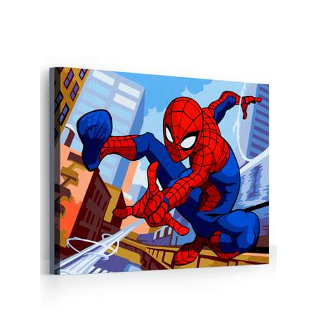 Картина по номерам ARTOP Набор для творчества холст на подрамнике 40х50 см Человек-паук на задании