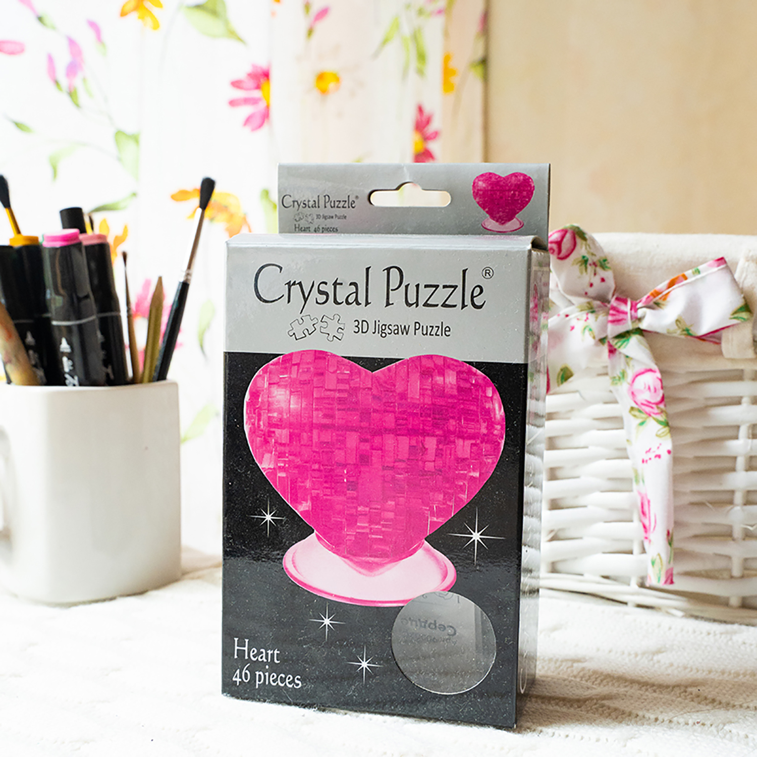 3D пазл головоломка Crystal Puzzle Сердце