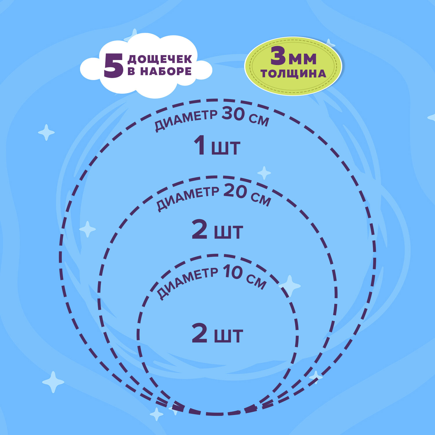 Заготовка для выжигания Brauberg деревянная без рисунков в наборе 5 штук - фото 2