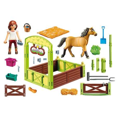 Конструктор Playmobil Спирит: Стойло для лошадей