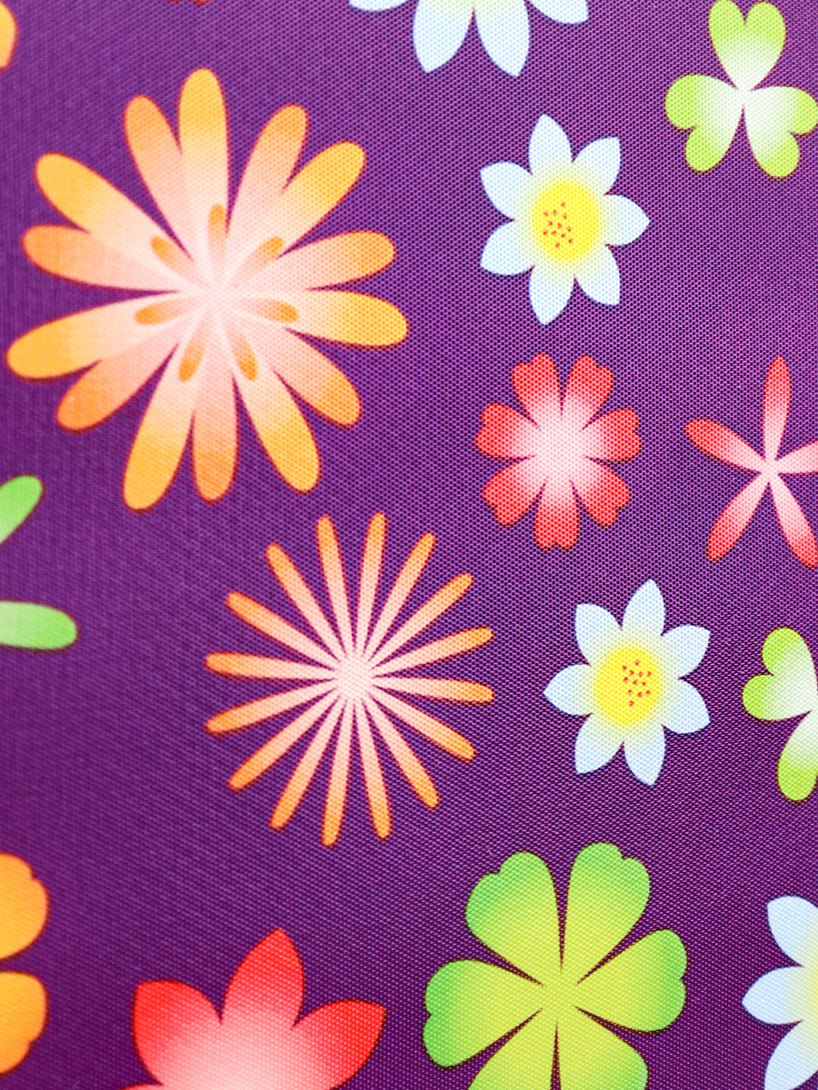 Пенал школьный Prof-Press 1 секционный Цветы фиолетовый 190х115 мм - фото 4