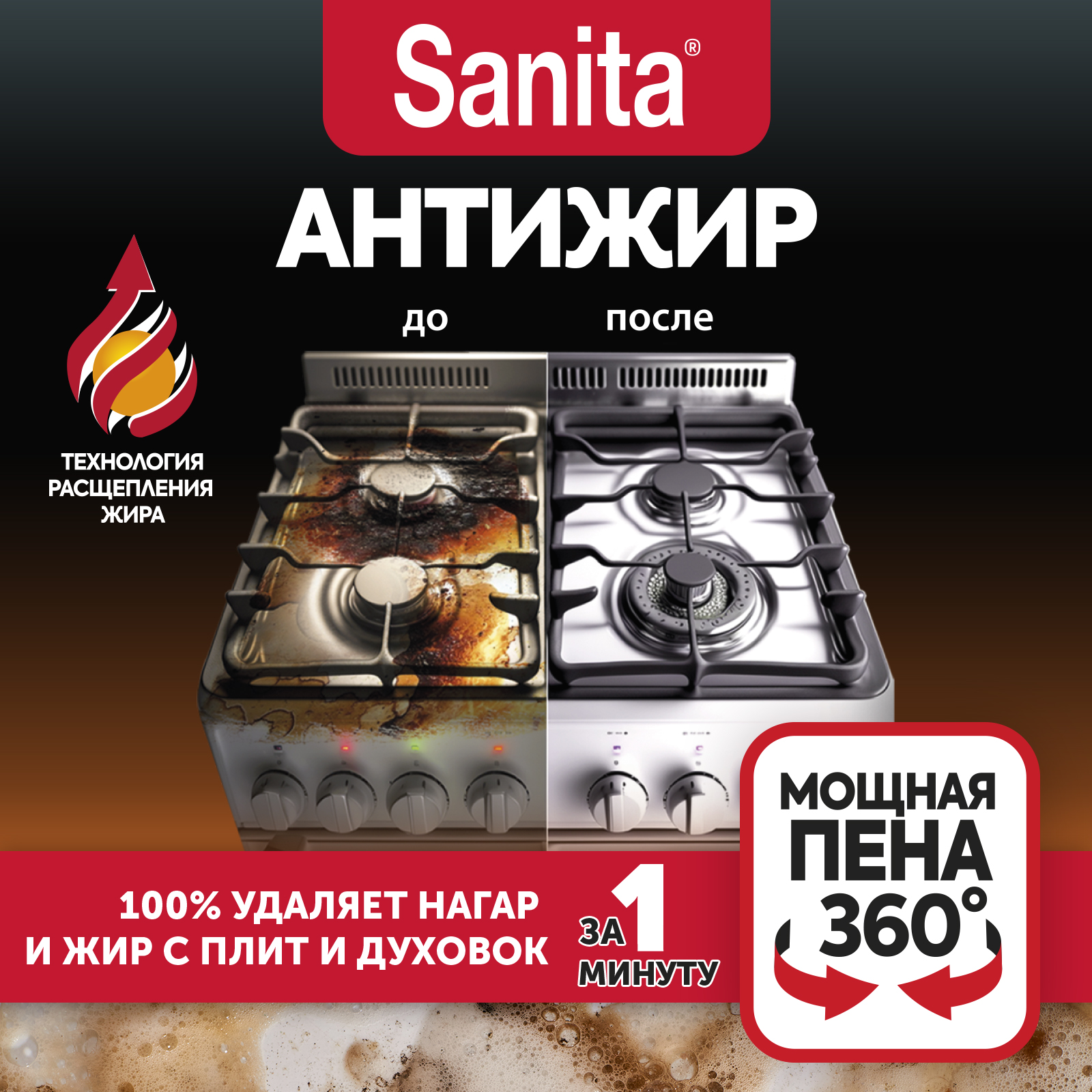 Чистящее средство Sanita для кухни 1 минута 5 л - фото 4