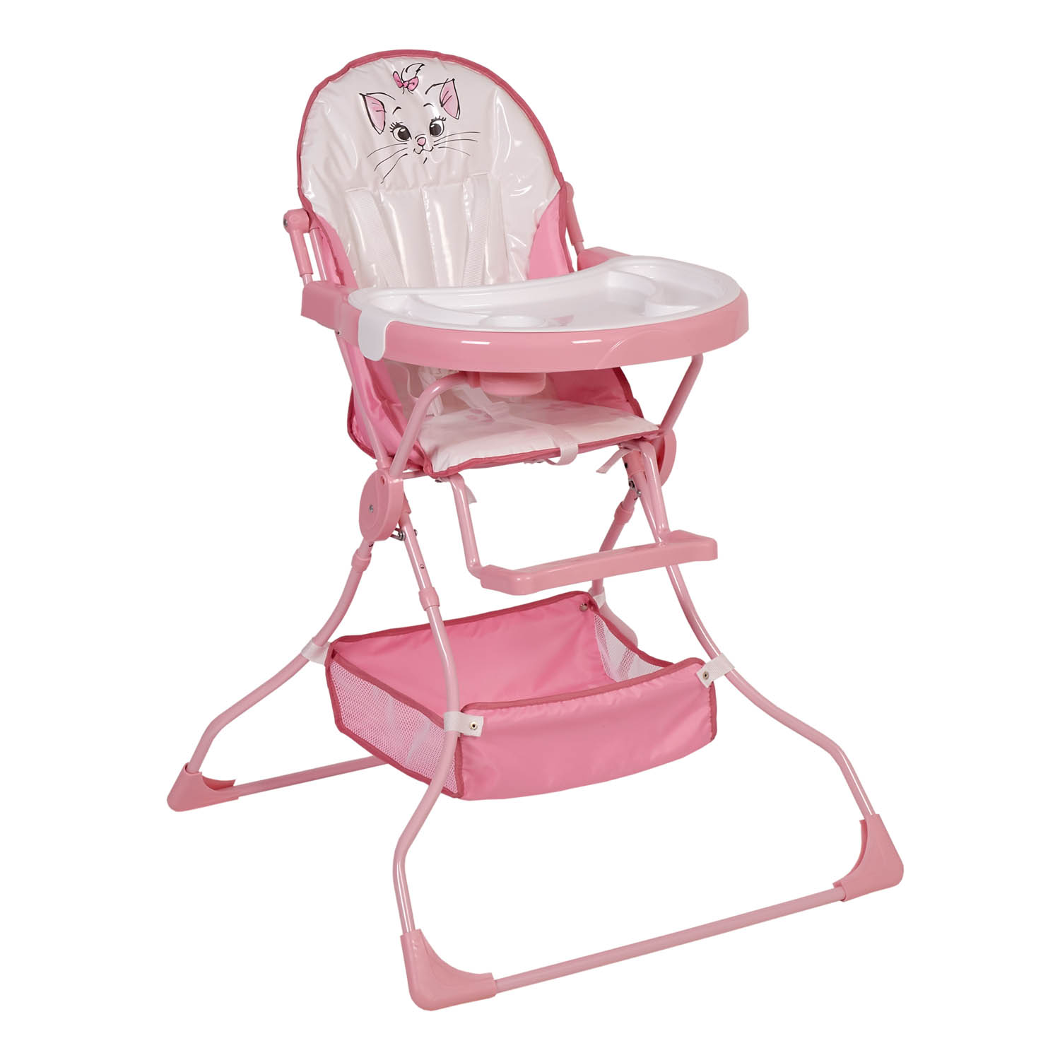 Стул для кормления Polini kids Disney baby 252 Кошка Мари Розовый - фото 6