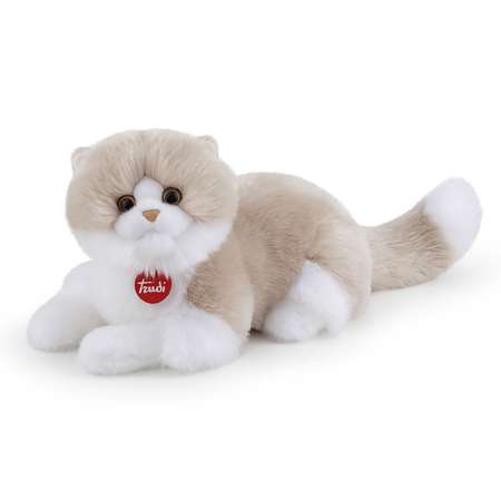 Мягкая игрушка TRUDI Бежево-белая кошка Гиада 20x20x47см