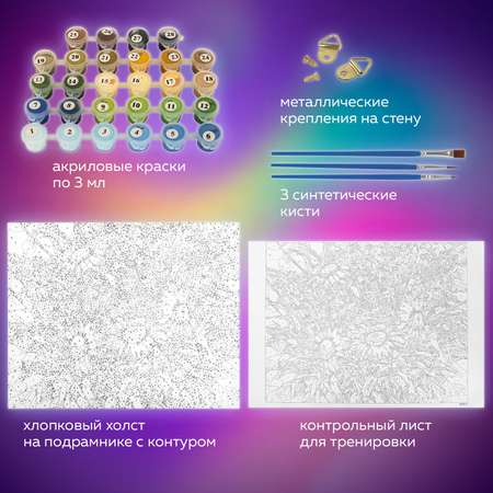 Картина по номерам Остров Сокровищ антистресс Ромашки