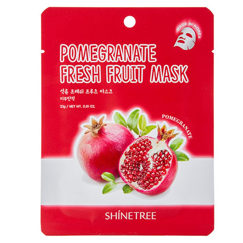 Маска тканевая SHINETREE Super food с экстрактом граната 23 г - фото 4