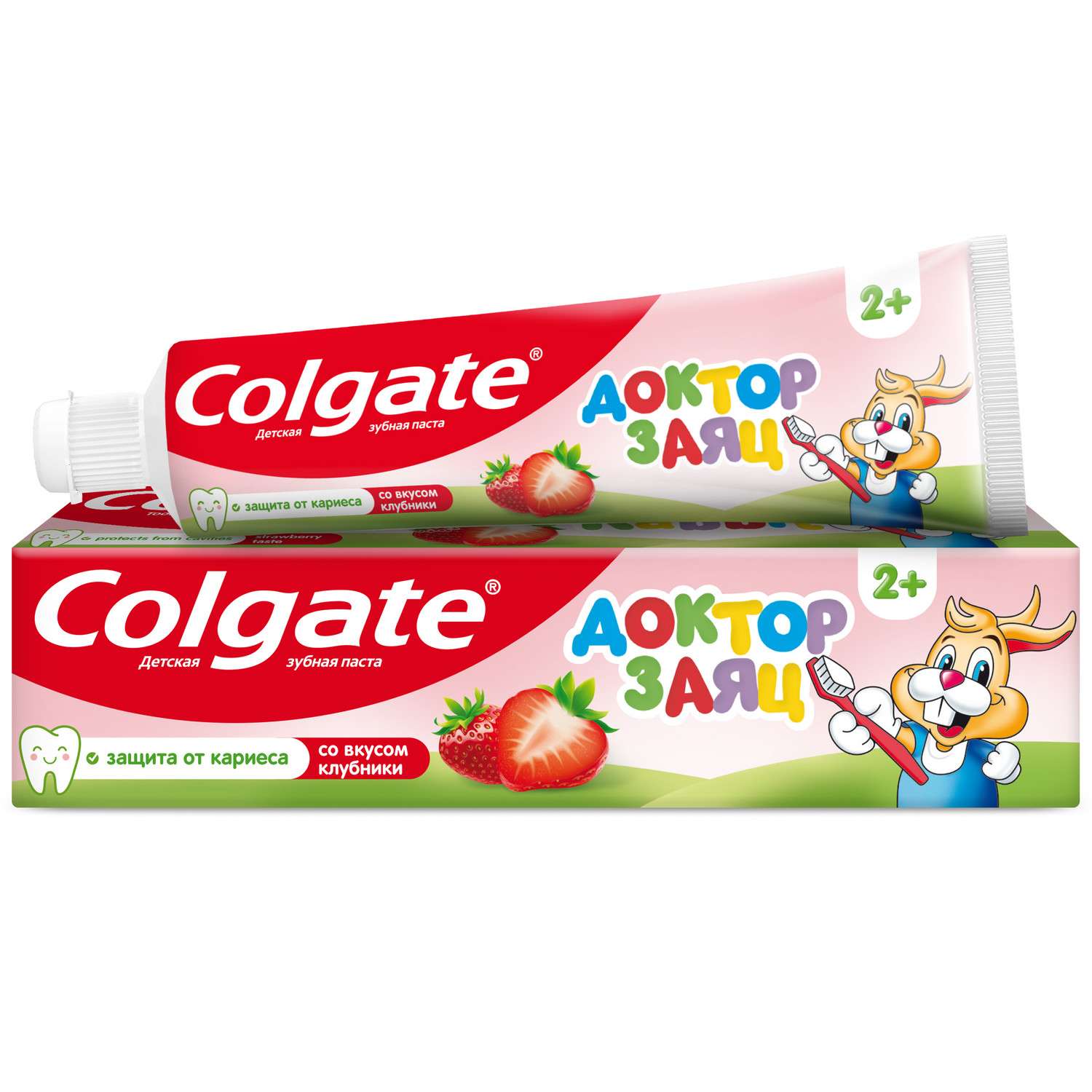Зубная паста Colgate Доктор Заяц Клубника с 2лет 50мл - фото 4