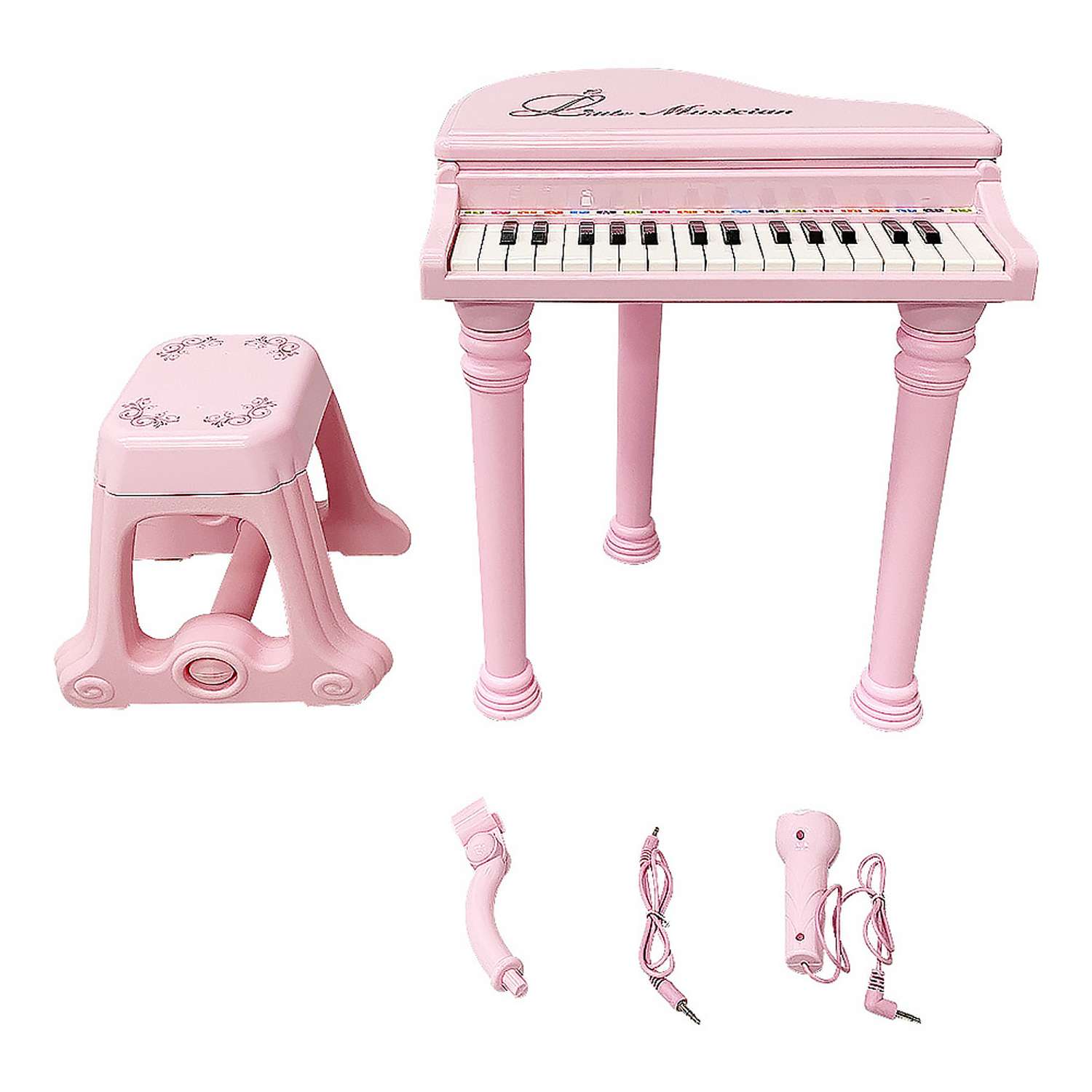 Детский центр-пианино EVERFLO Maestro HS0330686 pink - фото 4